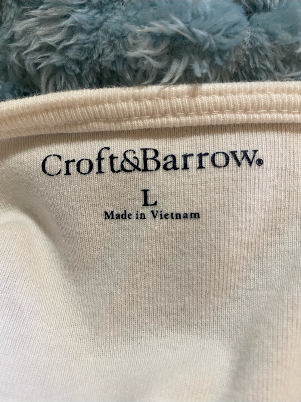 Croft & Barrow Women's White Sq Neck Short Sleeve W/ Side Details Top Sz Large - Picture 4 of 5